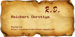 Reichert Dorottya névjegykártya